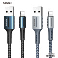 Remax Join Us 2.4A 1M fishing braided nylon usb Cable data , c type to c type / lighting for phone iphone 12